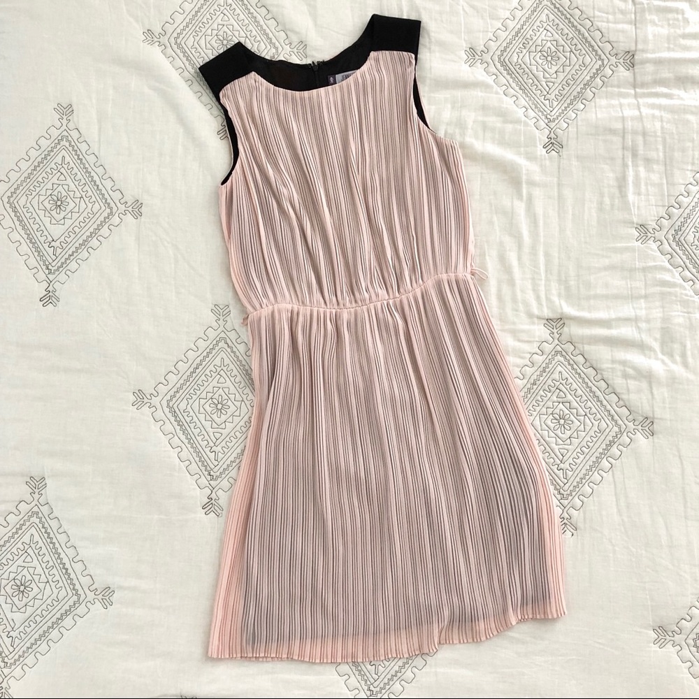 Jennifer Lopez Micro-pleat Sleeveless Dress